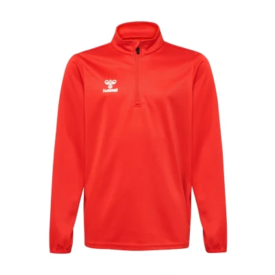 Afbeelding van Hummel Essential Halfzip Longsleeve voor kinderen, Maat: 116, True red