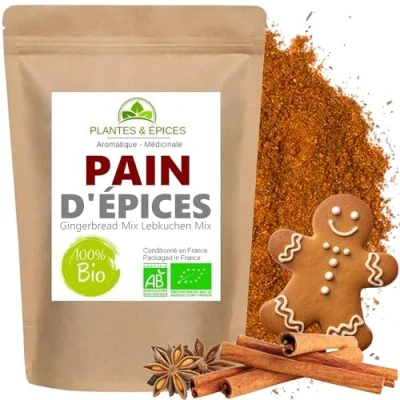 Afbeelding van Plantes &amp; Specerijen biologische peperkoek mix vershoudzak biologisch afbreekbaar, hersluitbaar (100 g)