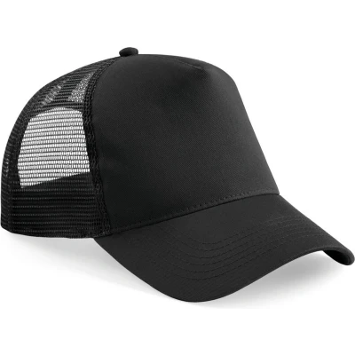 Afbeelding van Beechfield Kinderpet in mesh, verstelbaar aan de achterkant. B640B Black