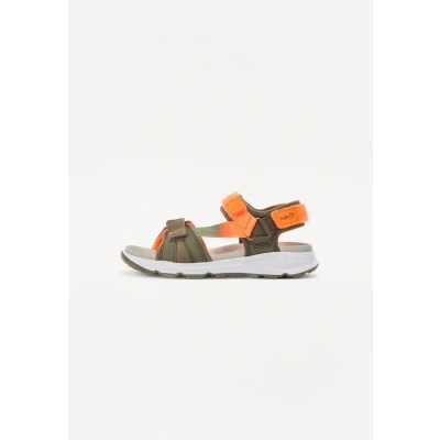 Afbeelding van Superfit Criss Cross Unisex Sandalen voor kinderen, Maat: 28, Green/orange Kunststof/ textiel