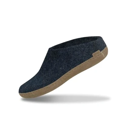 Afbeelding van Glerups Pantoffels, Dames, Maat: 40, Blue denim Wol