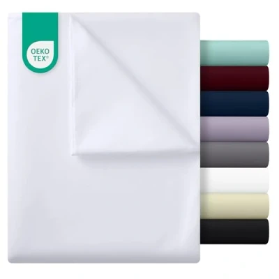 Afbeelding van Utopia Bedding Bedlaken voor tweepersoonsbed 225 x 255 cm microvezel geborsteld wit