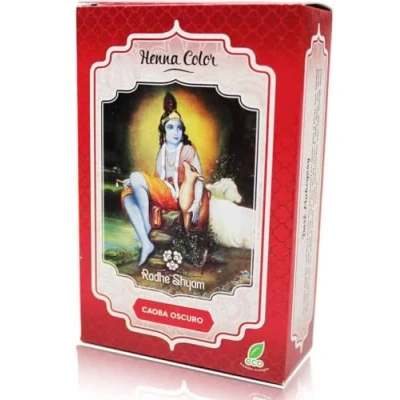 Afbeelding van Semi permanente kleurstof Henna Radhe Shyam Mahonie (100 g)