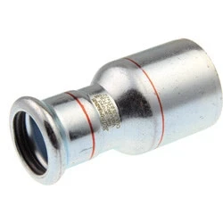 Afbeelding van VSH XPress staalverzinkte perskoppeling insteekverloop 28 x 35 pers