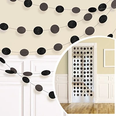 Afbeelding van Amscan Deurfeestdecoratie 6 Stuks 210 Cm Zwart