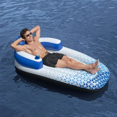 Afbeelding van Bestway Hydro Force Indigo Wave Zwembad Lounger 1,83 m