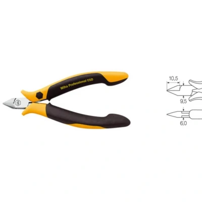 Afbeelding van Wiha 26808 ESD Zijkniptang Met facet 115 mm