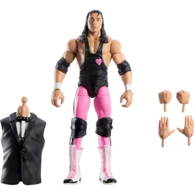 Afbeelding van Mattel WWE WrestleMania Elite Collection Action Figure Bret Hit Man Hart 15 cm Figuur