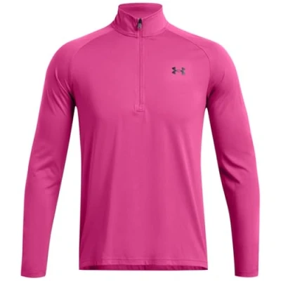Afbeelding van Under Armour TECH ZIP Longsleeve, Heren, Maat: Medium, Astro pink