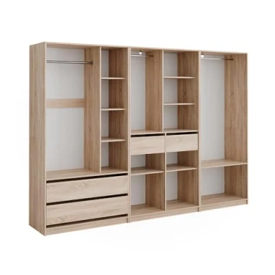 Afbeelding van Vicco Garderobekast Elmo, Sonoma, 100 x 200 cm Set met 3 delen
