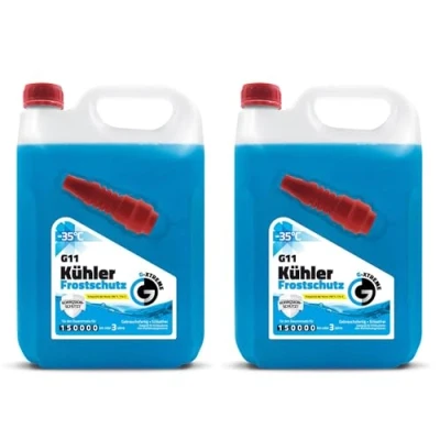 Afbeelding van Gamix Hoogwaardige chemicaliën, vorstbescherming G11, koelmiddel voor 3 jaar tot 35 C, klaar gebruik, auto, 5 liter (10 l)