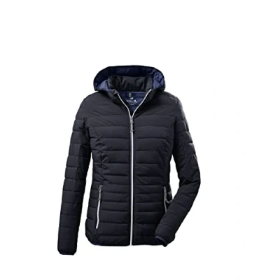 Afbeelding van G.I.G.A. DX Uyaka 28041 000 gewatteerde damesjas met afneembare capuchon, donkermarineblauw, 40