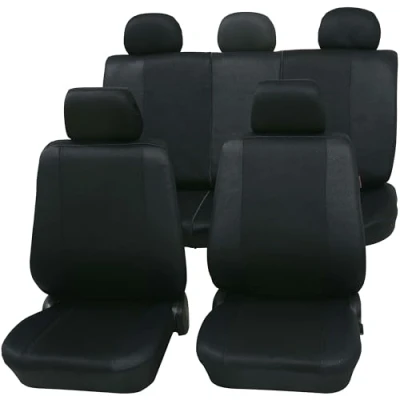 Afbeelding van Petex 26174804 Sydney Autostoelhoes 11 delig Polyester Zwart Bestuurder, Passagier, Achterbank