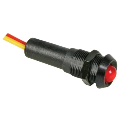 Afbeelding van Led lamp 5v rood zwarte behuizing