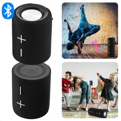 Afbeelding van Cheqo® Magnetische Dual Bluetooth Speaker Draadloze Draadloos &amp; Compact Krachtig Geluid Zwart Inclusief EBOOK