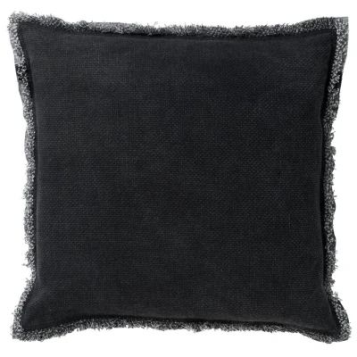 Afbeelding van Dutch Decor BURTO Sierkussen van gewassen katoen Raven 60x60 cm zwart