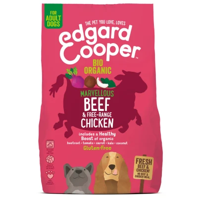 Afbeelding van Edgard&amp;Cooper Bio Organic Beef Adult Rund&amp;Kip&amp;Rode Biet Hondenvoer 700 g Biologisch