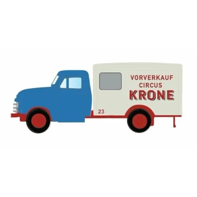 Afbeelding van Minis by Lemke LC3236 N Vrachtwagen Opel Blitz koffer Circus Krone
