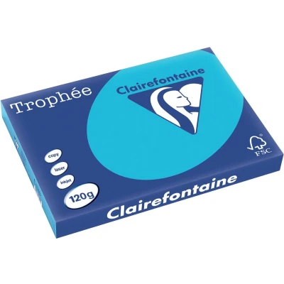 Afbeelding van Clairefontaine Trophée Intens, Gekleurd Papier, A3, 120 G, 250 Vel, Koningsblauw Papier