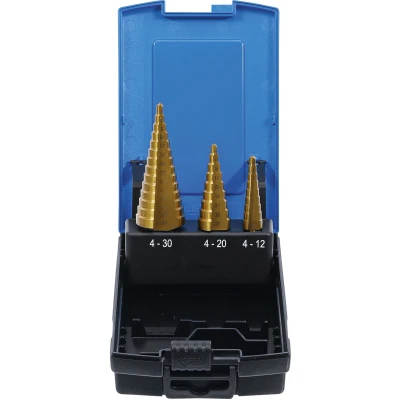 Afbeelding van BGS Trappenboorset titanium gecoat Ø 4 30 mm 3 delig