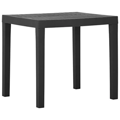 Image de vidaXL Table de jardin Gris 79x65x72 cm Plastique315843