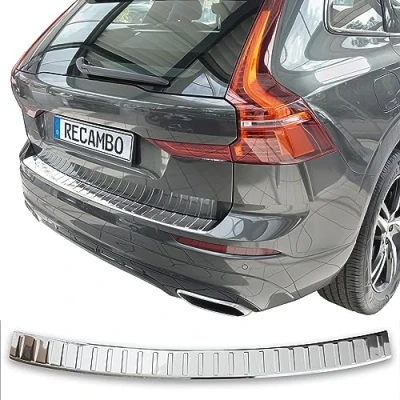 Afbeelding van Recambo Bumperbescherming van verchroomd roestvrij staal Compatibel met Volvo XC60 II Bouwjaar vanaf 2017 Topkwaliteit