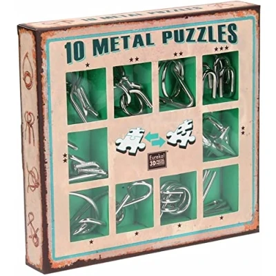Afbeelding van Eureka Eureka! 10 Metalen Puzzels Groene Editie