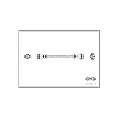 Afbeelding van CORTECO 19032334 Remslang Achteras 300 SUZUKI: Vitara I Off Road Cabrio