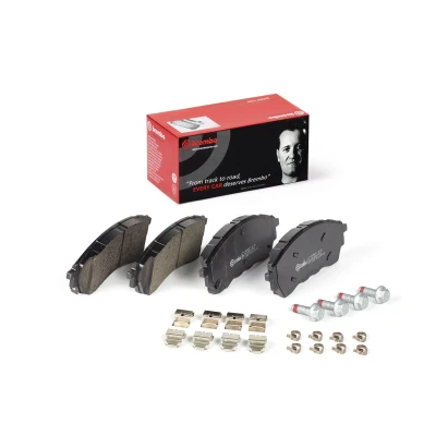 Afbeelding van BREMBO P 24 225 Remblokkenset Met akoestische slijtagewaarschuwing remzadelschroef toebehoren FORD: Ranger Mk3