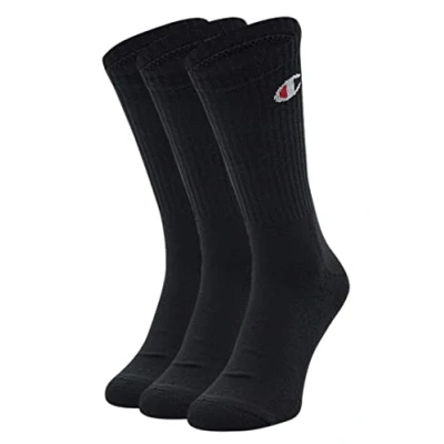 Image de Champion Protège Bas &amp; Socquettes (Lot de 3) Mixte, Noir, 35 38