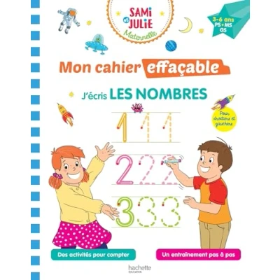 Afbeelding van MON CAHIER EFFACABLE J&#039;ECRIS LES NOMBRES