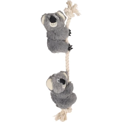 Afbeelding van Flamingo Hangta Speelgoed Honden Hs Koala + Touw Grijs S 40cm 1st 135478