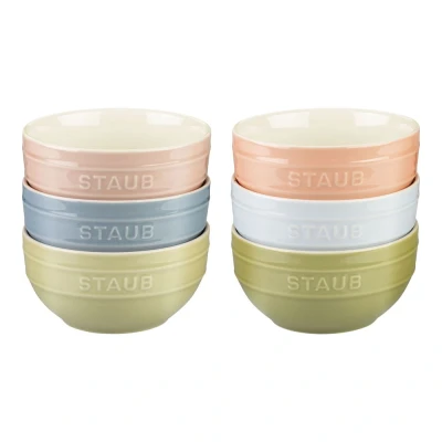 Afbeelding van Staub Macaron Ceramic Set Van 6 Kommen 14 Cm