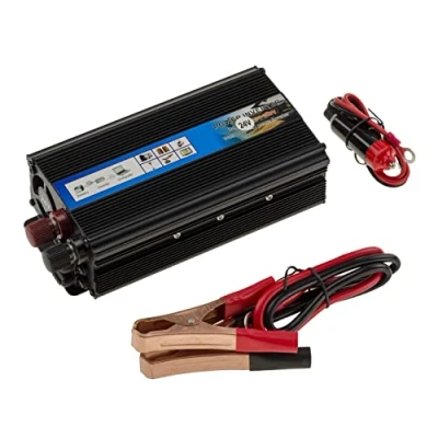 Afbeelding van KALEA INFORMATIQUE Spanningsomvormer 24 V naar ingang 220 uitgang. Continu vermogen 500 W, piekvermogen 1000 W