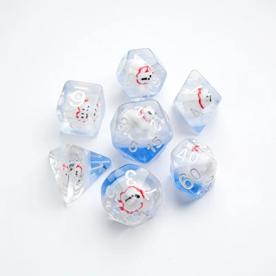 Afbeelding van Gamegenic Embraced Series RPG Dice Set: Polar Bear (7 stuks)