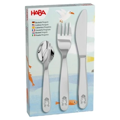 Afbeelding van Haba Kinderbestek Pinguin, 3dlg.