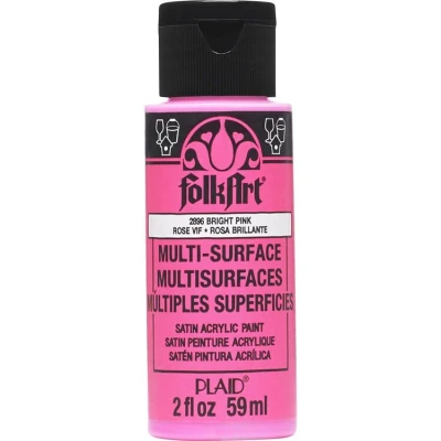 Afbeelding van Multi surface Acrylverf 2896 Bright Pink Folkart 59 ml