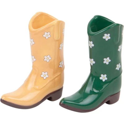 Afbeelding van Peper en Zoutstel Rodeo Cowboy Boot Keramiek