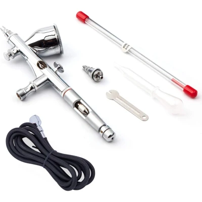 Afbeelding van Fengda FE 180K Airbrush Pistool set Double Action 2x Nozzle