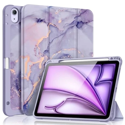 Afbeelding van FINTIE beschermhoes voor iPad Air 11 inch 2024 M2 / 5 2022 4 2020 10,9 inch, met penopslag, schokbestendige van zacht TPU, automatische slaap /wekfunctie,