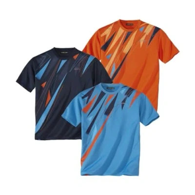 Afbeelding van ATLAS FOR MEN T shirts voor heren, 3 stuks, ronde hals, korte mouwen, verkrijgbaar in grote maten van M tot 5XL