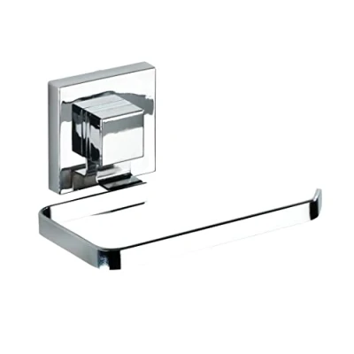 Afbeelding van Toiletrolhouder Wenko Quadro Vacuumloc RVS Chroom Glans Vierkant