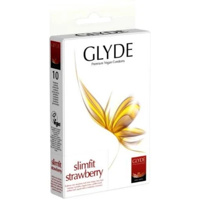Afbeelding van Glyde Ultra Slimfit Aardbei 10 condooms