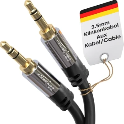 Image de KabelDirekt 10m Câble Jack Audio Stéréo 3.5mm vers PRO Series