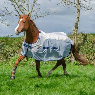 Image de Bucas Buzz Off Rain &amp; Neck Argent/Bleu