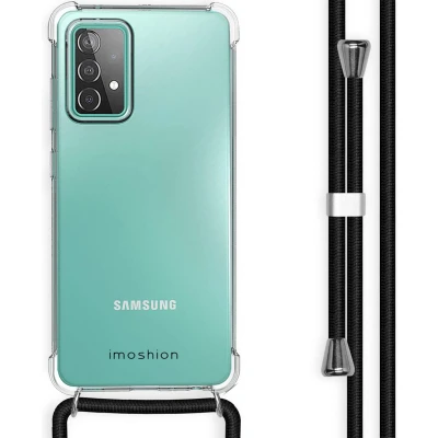 Afbeelding van iMoshion Hoesje Geschikt voor Samsung Galaxy A52 (4G) / A52s (5G) met koord Backcover Transparant