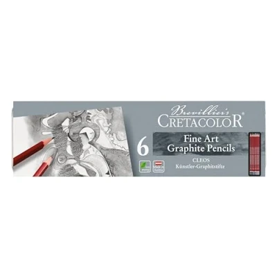 Afbeelding van Cretacolor grafietpotloden cleos blik 6st