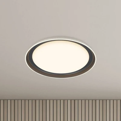 Afbeelding van Briloner Ijus LED plafondlamp 3852015 Doorschijnend decor Elegante lichtrand Tegenlicht Warm wit licht Ø43 x 8 cm Antraciet