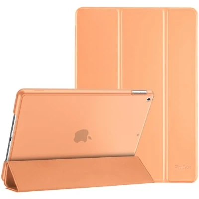 Afbeelding van ProCase iPad 9e/8e/7e generatie 10,2 inch 2021 2020 2019 hoes, Smart Case Cover compatibel met 9/8/7 Oranje