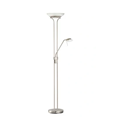 Afbeelding van Fischer &amp; Honsel Pool TW 40145 Vloerlamp met 1 led 5,0 W, messingkleurig, 3 CCT standen, traploos dimbaar, flexibele arm, 32 x 182 cm (l b h)